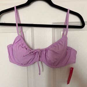 Lilac underwire bikini top from Target